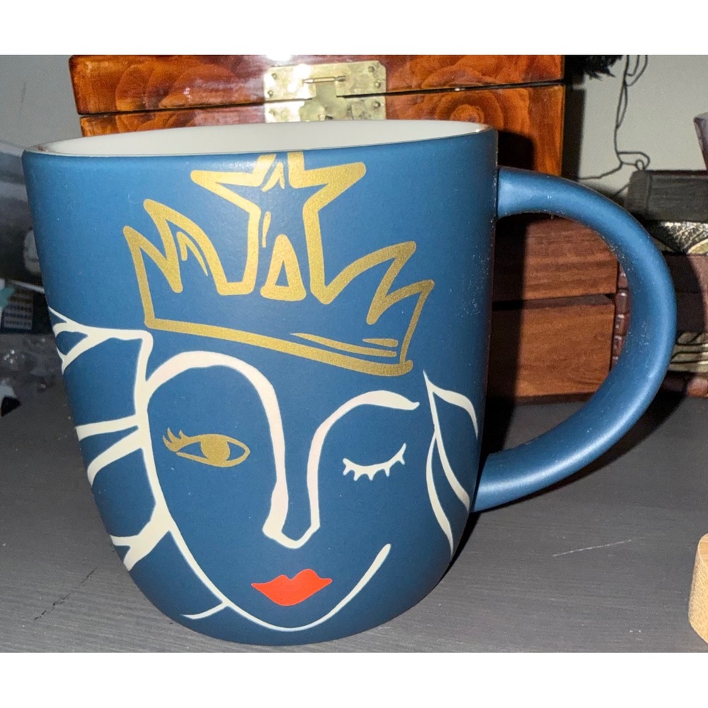 Starbucks 2016 Anniversary Collection Blue Siren Winking Mermaid Mug 14oz